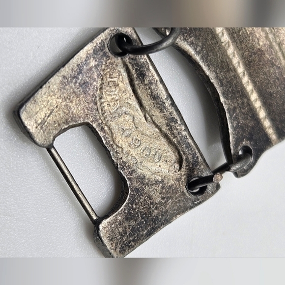 Vintage 900 Silver Diez Centavos Columbian Panel Coin Bracelet 7.5 inch - Picture 5 of 10